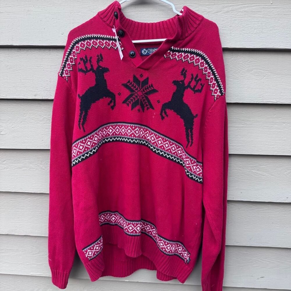 Polo-ralph-lauren Men's Red and Pink Jumper